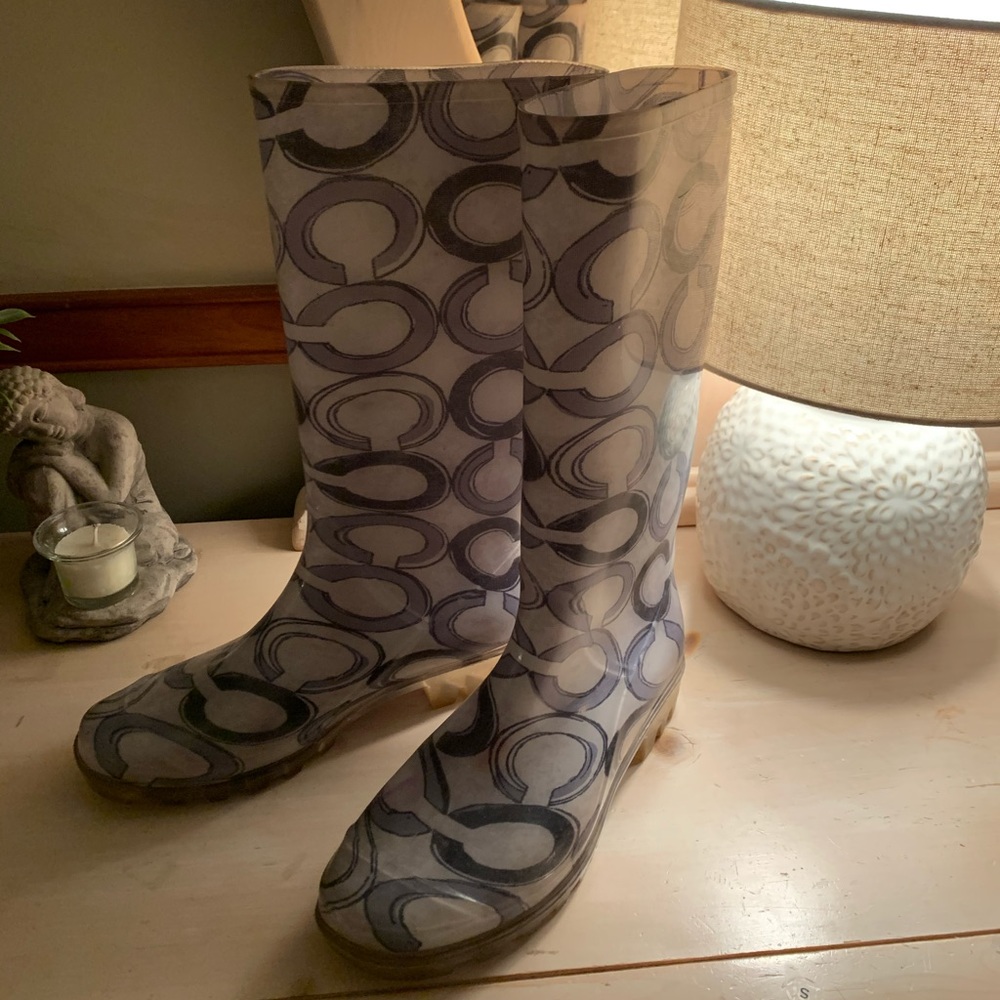 coach rain boot